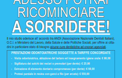 Adesso potrai ricominciare a sorridere!